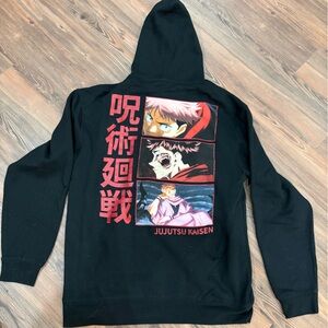 Black Anime Graphic Hoodie